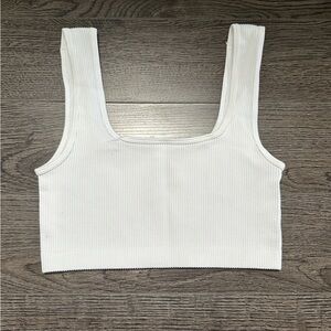 Dynamite White Crop Top